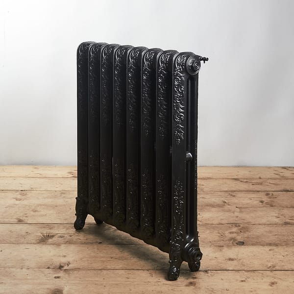 Embossed cast iron radiator