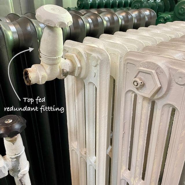 Reclaimed cast iron radiator